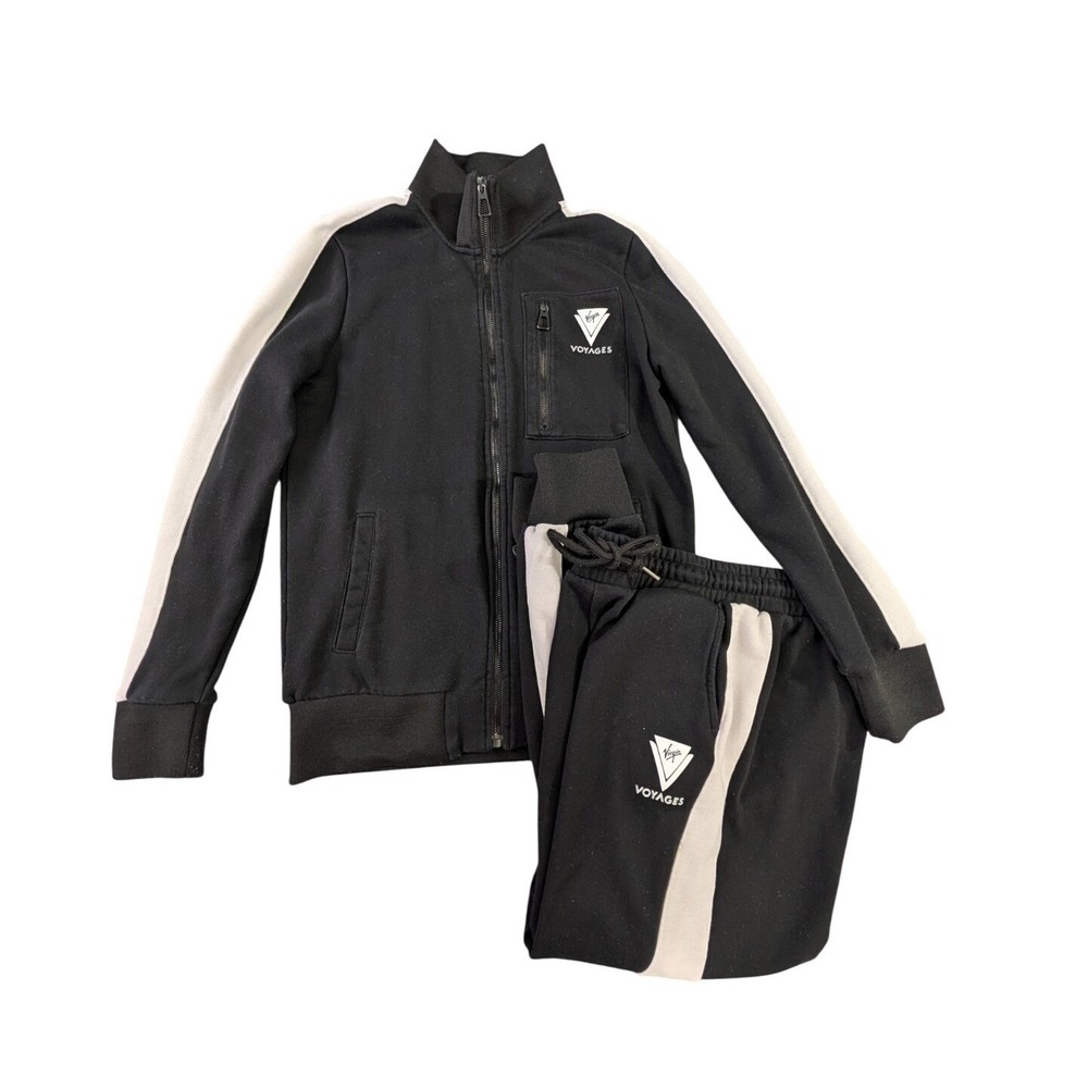 Virgin‎ Voyages Tracksuit Sweatsuit Matching Set Womens S Black Cruise Vacation